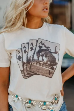Wild Junkie Tops*Ace of Cowboys Graphic Tee