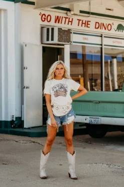 Wild Junkie Tops*Ace of Cowboys Graphic Tee