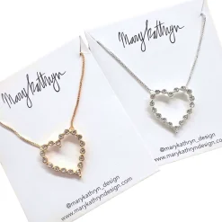 Mary Kathryn Design Jewelry | Bride To Be Dresses*Amber Heart Necklace