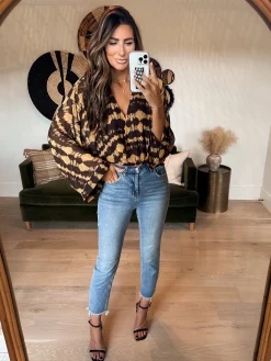 BuddyLove Clothing Label Tops*Ariana Kimono Sleeve Bodysuit -