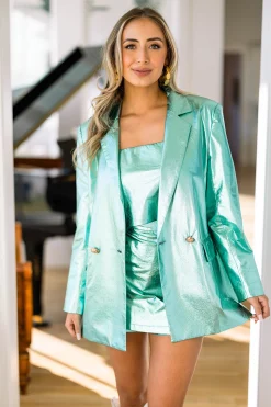BuddyLove Clothing Label Outerwear | Party Dresses*Avery Oversized Blazer - Aqua
