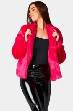 BuddyLove Clothing Label Outerwear*Baddie Faux Fur Jacket - Hot
