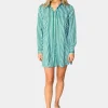 BuddyLove Clothing Label Long Sleeve Dresses | Brunch Dresses*Beau Mini Shirt Dress - Cucumber Water