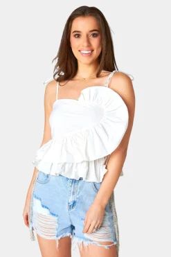 BuddyLove Clothing Label Bride To Be Dresses*Beck Ruffle Tank Top -