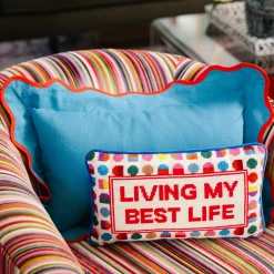 Furbish Studio Home & Gift*Best Life Needlepoint Pillow
