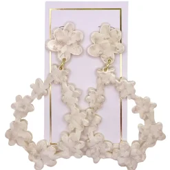Shop LINNY CO Bride To Be Dresses*Bianca Earrings - White Shell