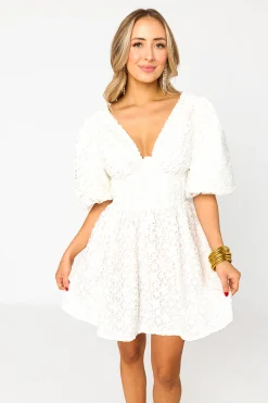 BuddyLove Clothing Label Short Sleeve Dresses | Party Dresses*Bonnie Puff Sleeve Mini Dress - Equinox