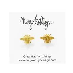 Mary Kathryn Design Jewelry*Brass Bee Studs
