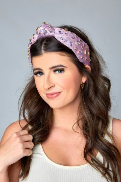 Brianna Cannon Hair Accessories*xx BL Eleanor Embellished Headband - Lilac