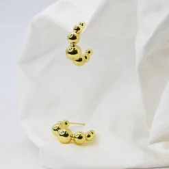 Treasure Jewels, Inc. Jewelry*Bubble Hoop Earring Gold