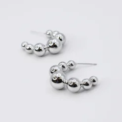 Treasure Jewels, Inc. Jewelry*Bubble Hoop Earring Silver