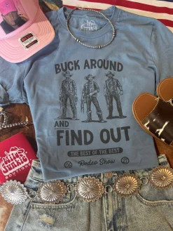 Wild Junkie Tops*Buck Around and Find Out Graphic Tee