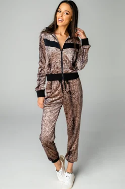 BuddyLove Clothing Label Pajamas | Bottoms*BuddyLove Meadow Velour Joggers - Roar