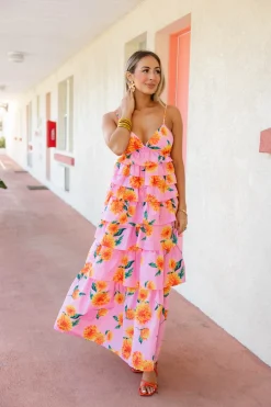 BuddyLove Clothing Label Sleeveless Dresses | Wedding Guest*Callie Tiered Maxi Dress -