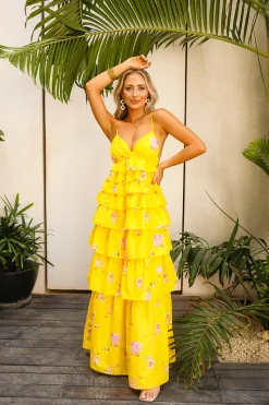 BuddyLove Clothing Label Sleeveless Dresses | Party Dresses*Callie Tiered Maxi Dress - Songbird