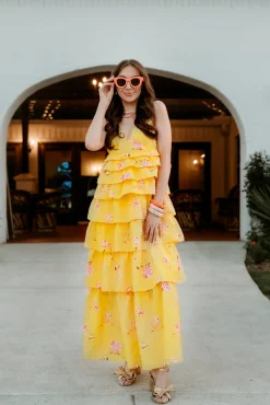 BuddyLove Clothing Label Sleeveless Dresses | Party Dresses*Callie Tiered Maxi Dress - Songbird