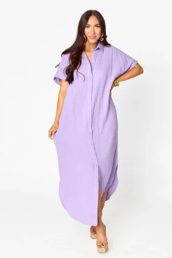 BuddyLove Clothing Label Short Sleeve Dresses | Bump Friendly*Carmen Cover Up Caftan Maxi Dress -