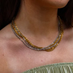 Idlewild Everyday Jewelry*Carmen Multistrand Mixed Metal Necklace