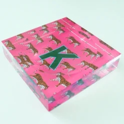 CB Studio Home & Gift*Catchall Tray - Single Initial Tiger Pink - New!