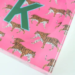 CB Studio Home & Gift*Catchall Tray - Single Initial Tiger Pink - New!