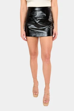 BuddyLove Clothing Label Bottoms*Chelsea Vegan Leather Skort -