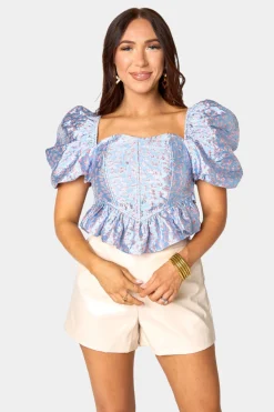 BuddyLove Clothing Label Tops*Chloe Bustier Top - Spotted