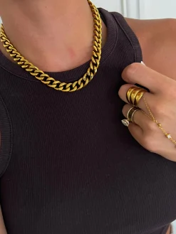 Chansuttpearls Jewelry*CHUNKY GOLD NECKLACE