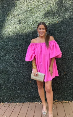 BuddyLove Clothing Label Party Dresses | Vacation Dresses*Claire Puff Sleeve Off-The-Shoulder Mini Dress