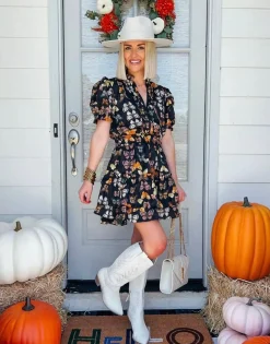 BuddyLove Clothing Label Short Sleeve Dresses | Brunch Dresses*Clementine Elastic Waist Mini Dress - Mariposa