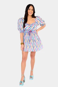 BuddyLove Clothing Label Short Sleeve Dresses | Party Dresses*Colby Puff Sleeve Mini Dress - Confetti