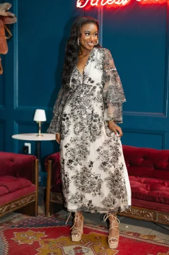 BuddyLove Clothing Label Long Sleeve Dresses | Party Dresses*Colette Long Sleeve Maxi Dress - Flamenco