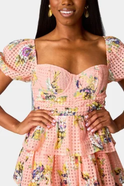 BuddyLove Clothing Label Short Sleeve Dresses | Brunch Dresses*Conner Short Lace Dress - Irish Rose