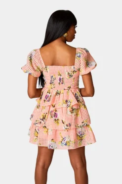 BuddyLove Clothing Label Short Sleeve Dresses | Brunch Dresses*Conner Short Lace Dress - Irish Rose