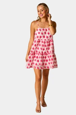 BuddyLove Clothing Label Brunch Dresses | Mini Dresses*Corky Short Dress - Cherry Delight