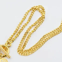 Treasure Jewels, Inc. Jewelry*Crystal Heart Cross Charms Necklace