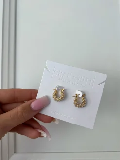 Chansuttpearls Jewelry*DAINTY PEARL HOOPS