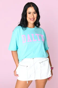 BuddyLove Clothing Label Tops*DALTX Graphic Tee - Chalky Mint