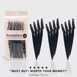KITSCH Beauty | Home & Gift*Dermaplaning Tool 12pk | Eco-Friendly Black