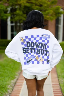 BuddyLove Clothing Label Pajamas | Tops*Devon Graphic Sweatshirt - Down Set Purple