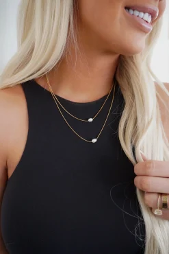 Chansuttpearls Jewelry*DOUBLE PEARL NECKLACE
