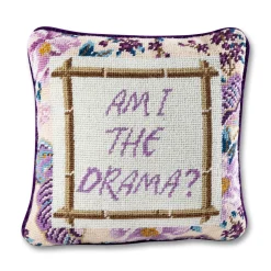 Furbish Studio Home & Gift*Drama Needlepoint Pillow