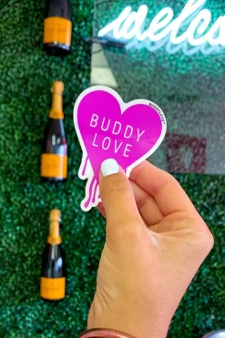 BuddyLove Clothing Label Home & Gift*Drippy Heart Sticker