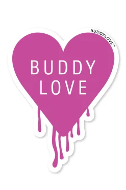BuddyLove Clothing Label Home & Gift*Drippy Heart Sticker