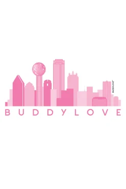 BuddyLove Clothing Label Home & Gift*D-Town Skyline Sticker