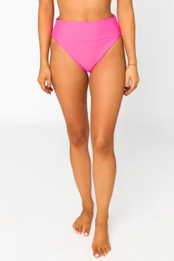 BuddyLove Clothing Label Swim | Swim*Duval High-Waisted Bikini Bottoms - Hot