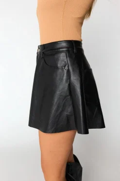 BuddyLove Clothing Label Bottoms*Emerson Vegan Leather Shorts -