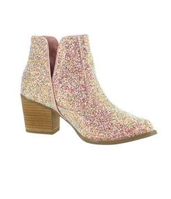 Naughty Monkey Shoes*Fiera Glitter Booties in Multi