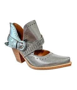 Naughty Monkey Shoes*Fiona Ankle Boot in Silver
