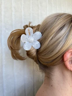 Shop LINNY CO Bride To Be Dresses*Gigi Flower Hair Clip - Pearl White