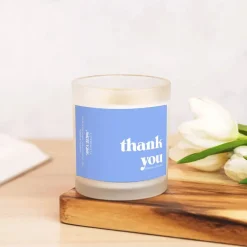 CB Studio Home & Gift*Glass Candle - Thank You (Oak Moss & Amber)